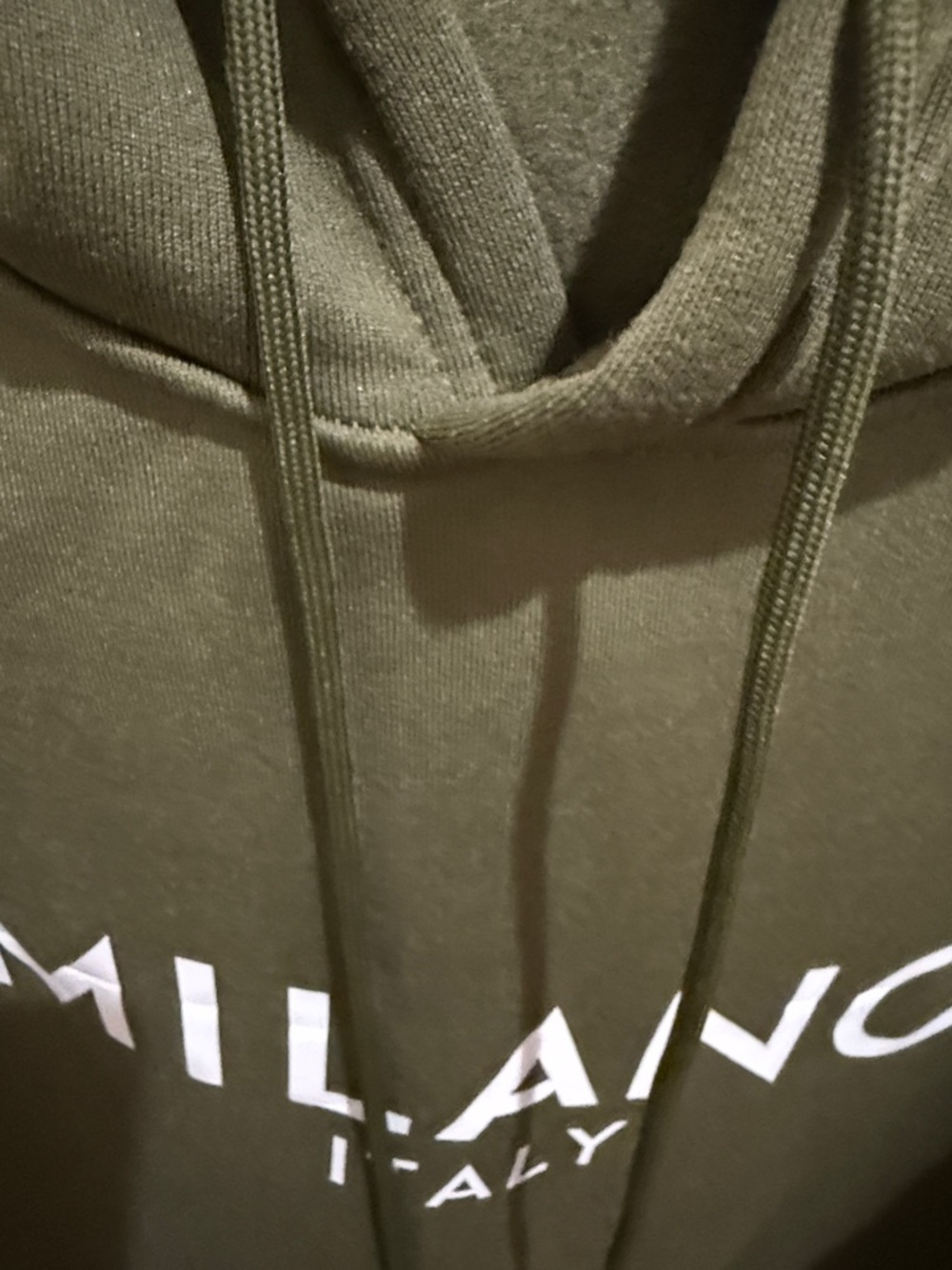 New Olive Green Logo Hoodie - Women's Pullover XL - Picture 3 of 5